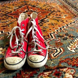Red Converse High Tops
